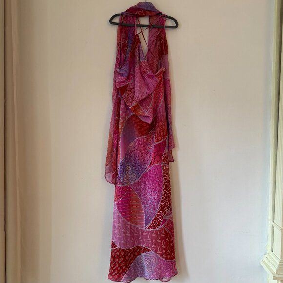 RIXO NWT Hayley Silk Dress in Ibiza Night Sunset - Picture 4 of 5